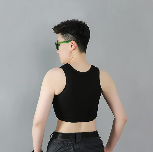 فریم عقب بیندر نیم تنه زیپ دار ارجامان مشکی تن مانکن