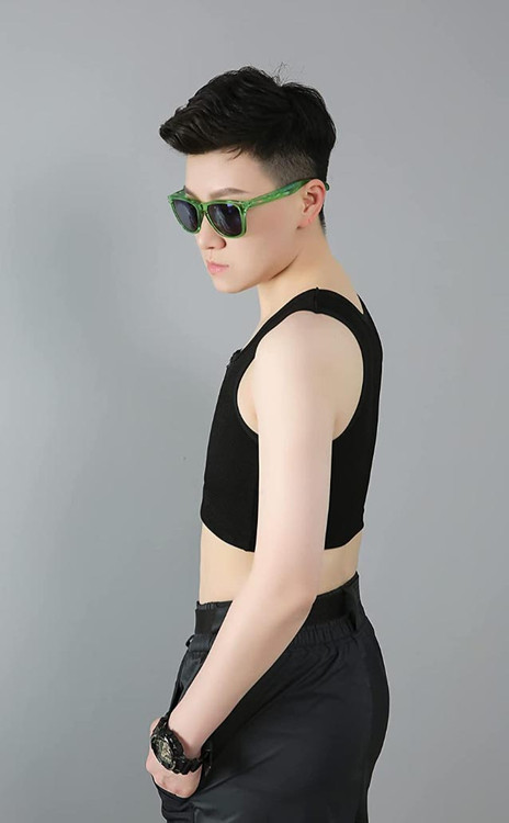 فریم بغل بیندر نیم تنه زیپ دار ارجامان مشکی تن مانکن