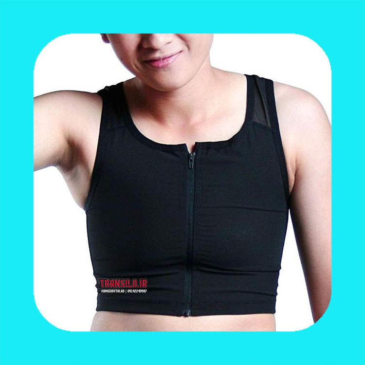 فریم جلو بیندر نیم تنه زیپ دار المانی مشکی تن مانکن