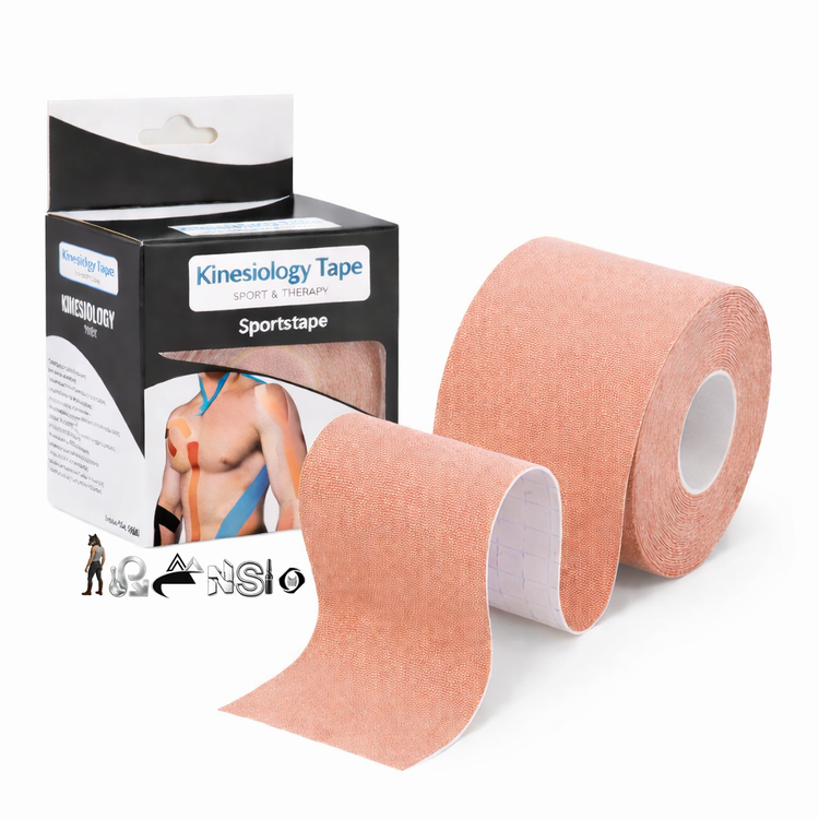 چسب سینه کینزو تیپ | Kinesiology Tape کرمی