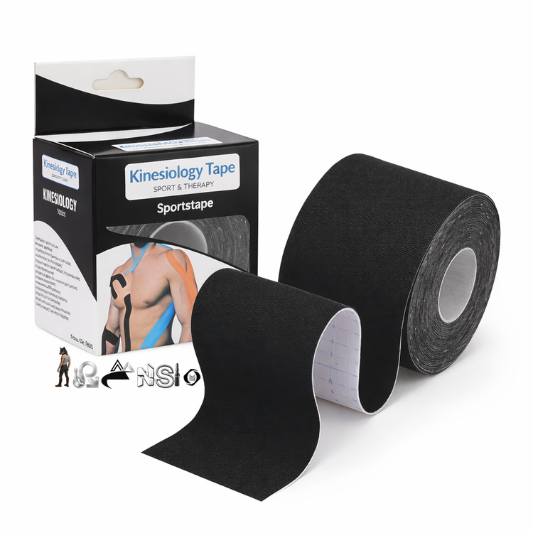 چسب سینه کینزو تیپ | Kinesiology Tape مشکی